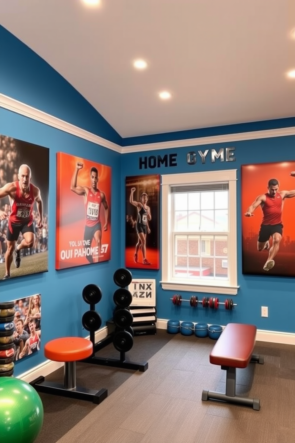 Home Gym Wall Painting Ideas 21