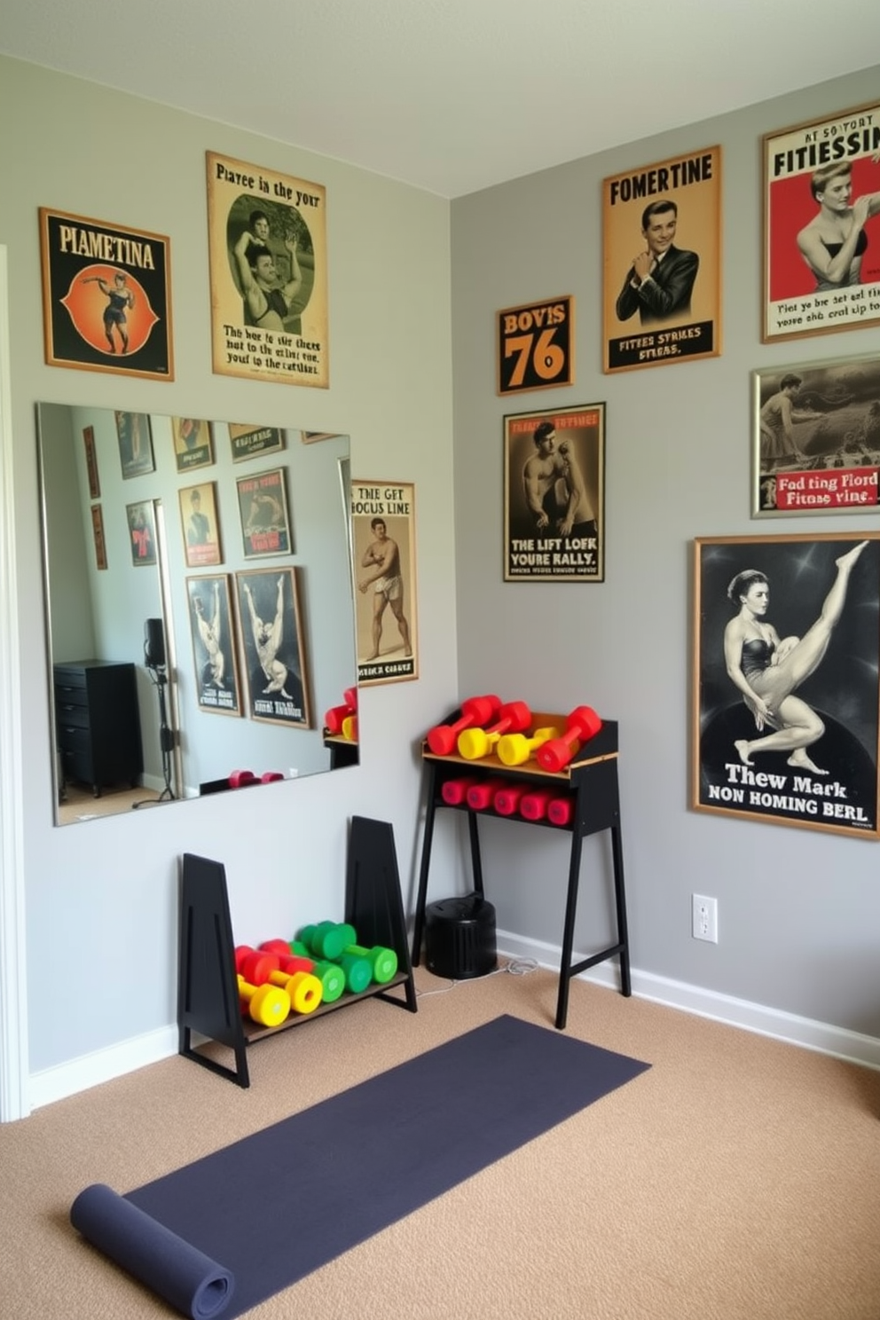 Home Gym Wall Painting Ideas 26