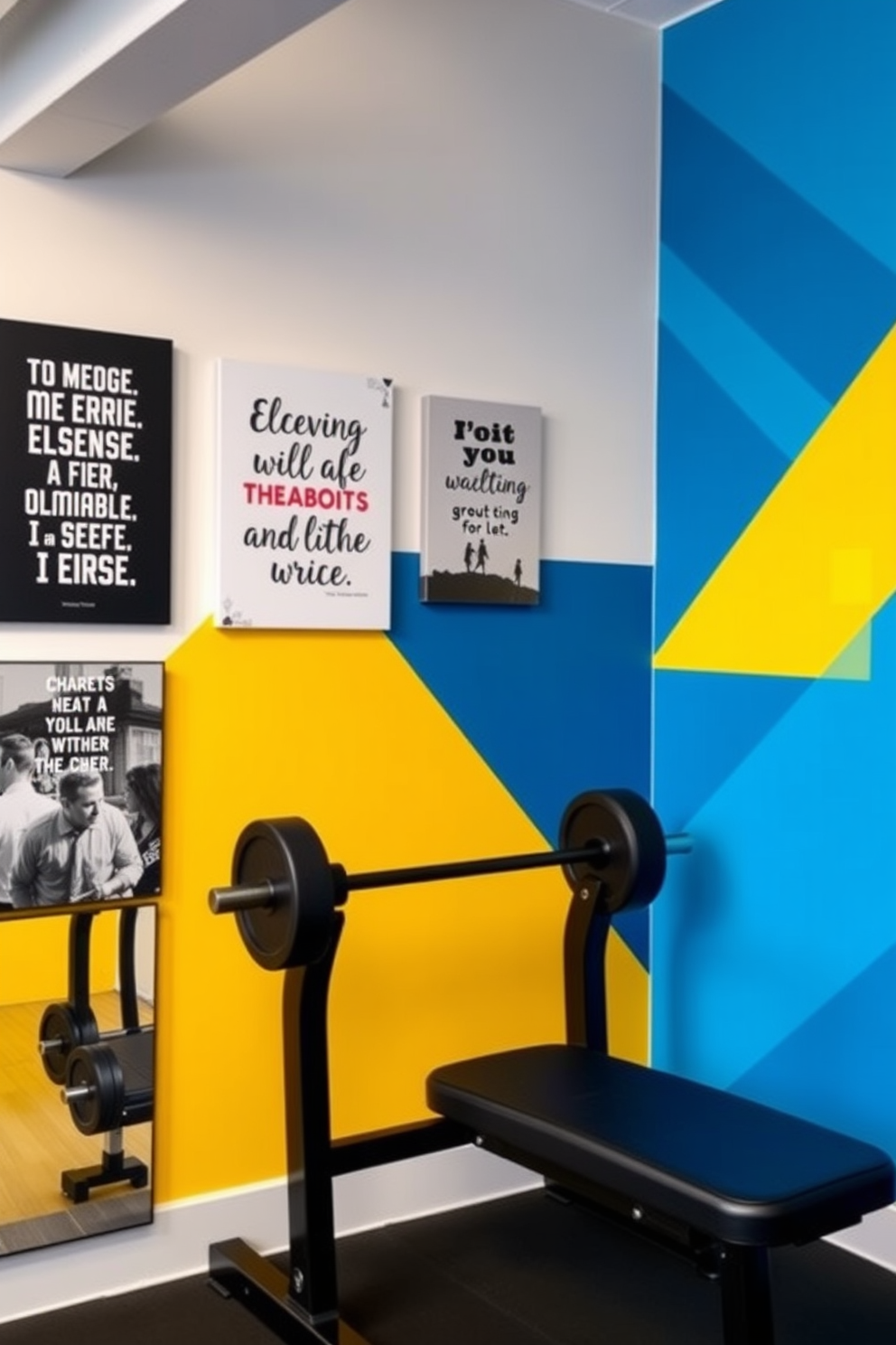 Home Gym Wall Painting Ideas 28