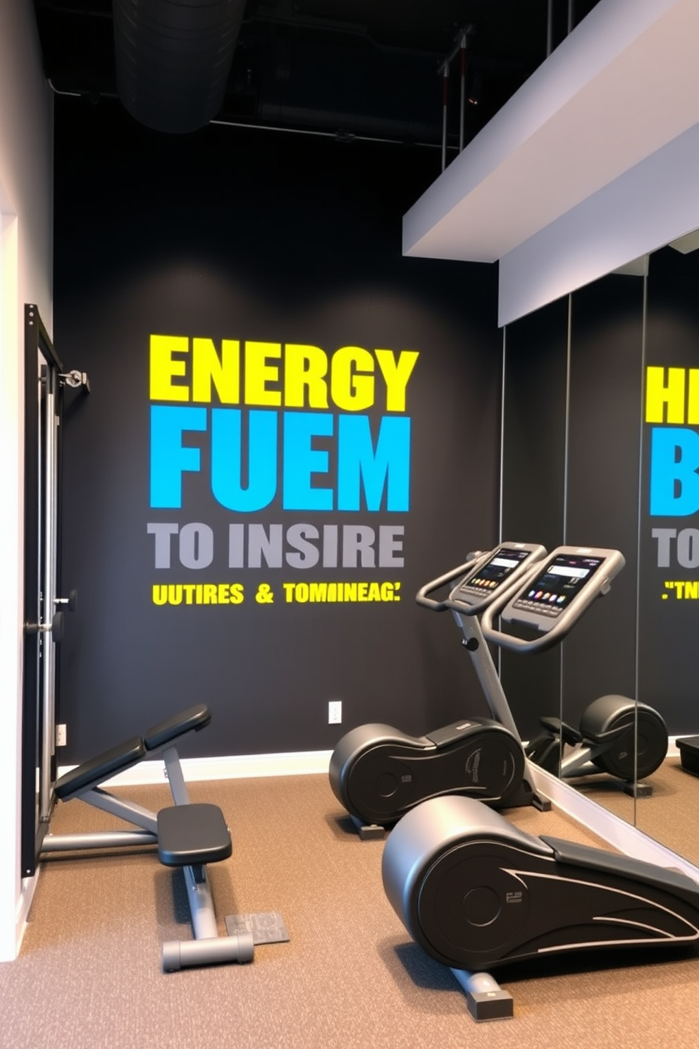 Home Gym Wall Painting Ideas 3