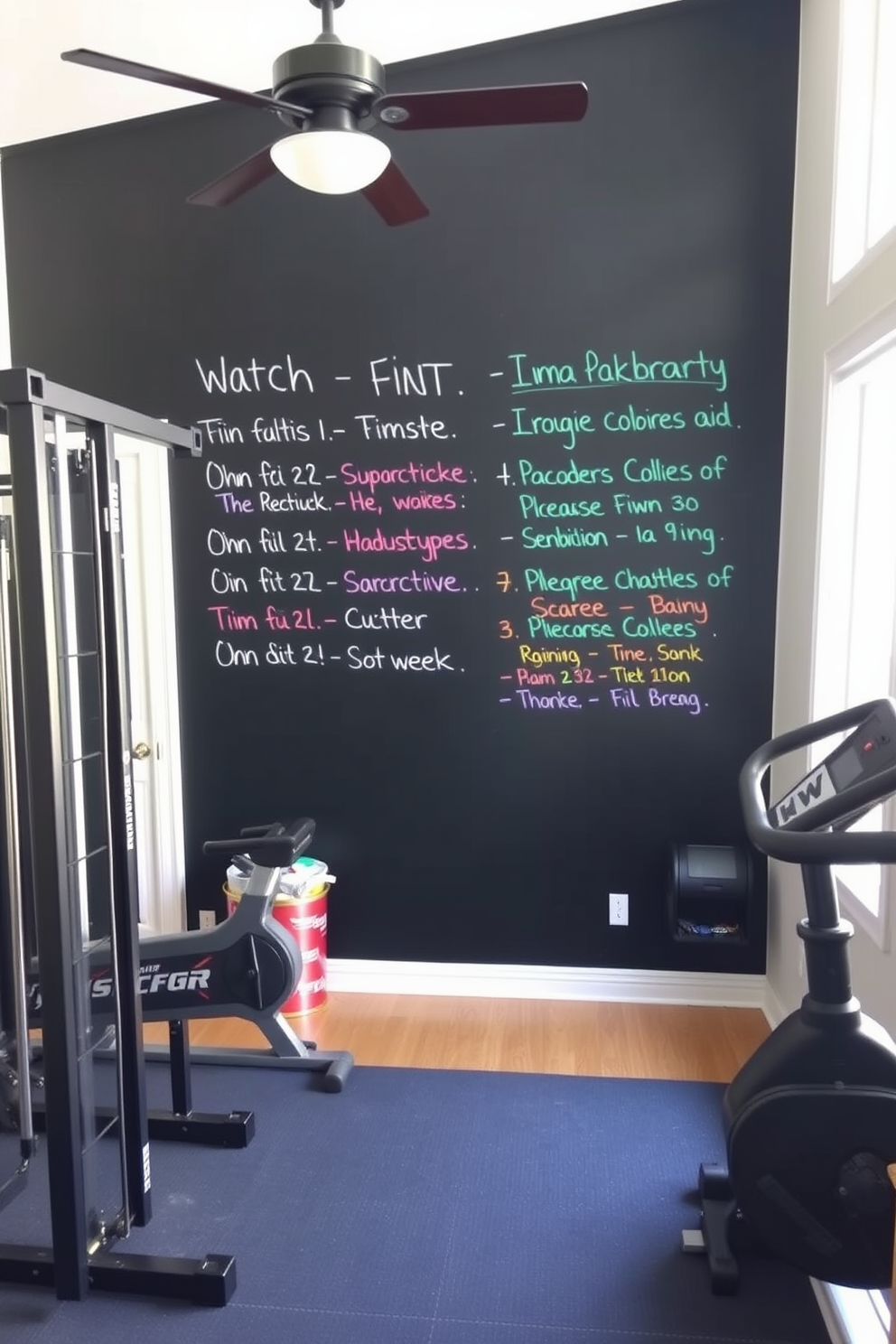 Home Gym Wall Painting Ideas 8