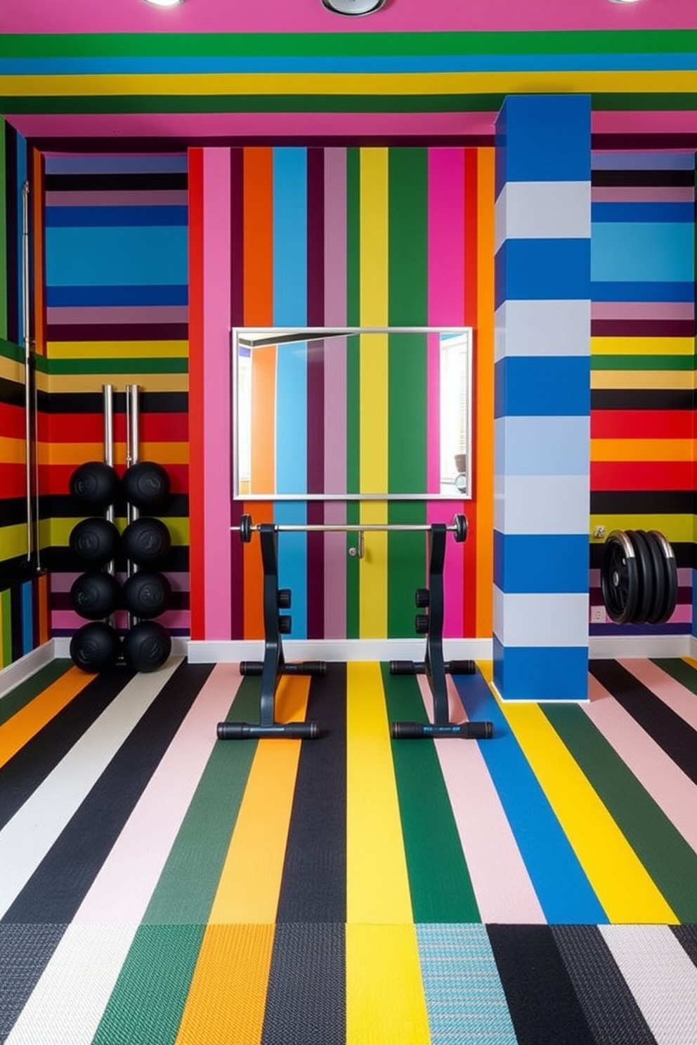 Home Gym Wallpaper Decorating Ideas 18