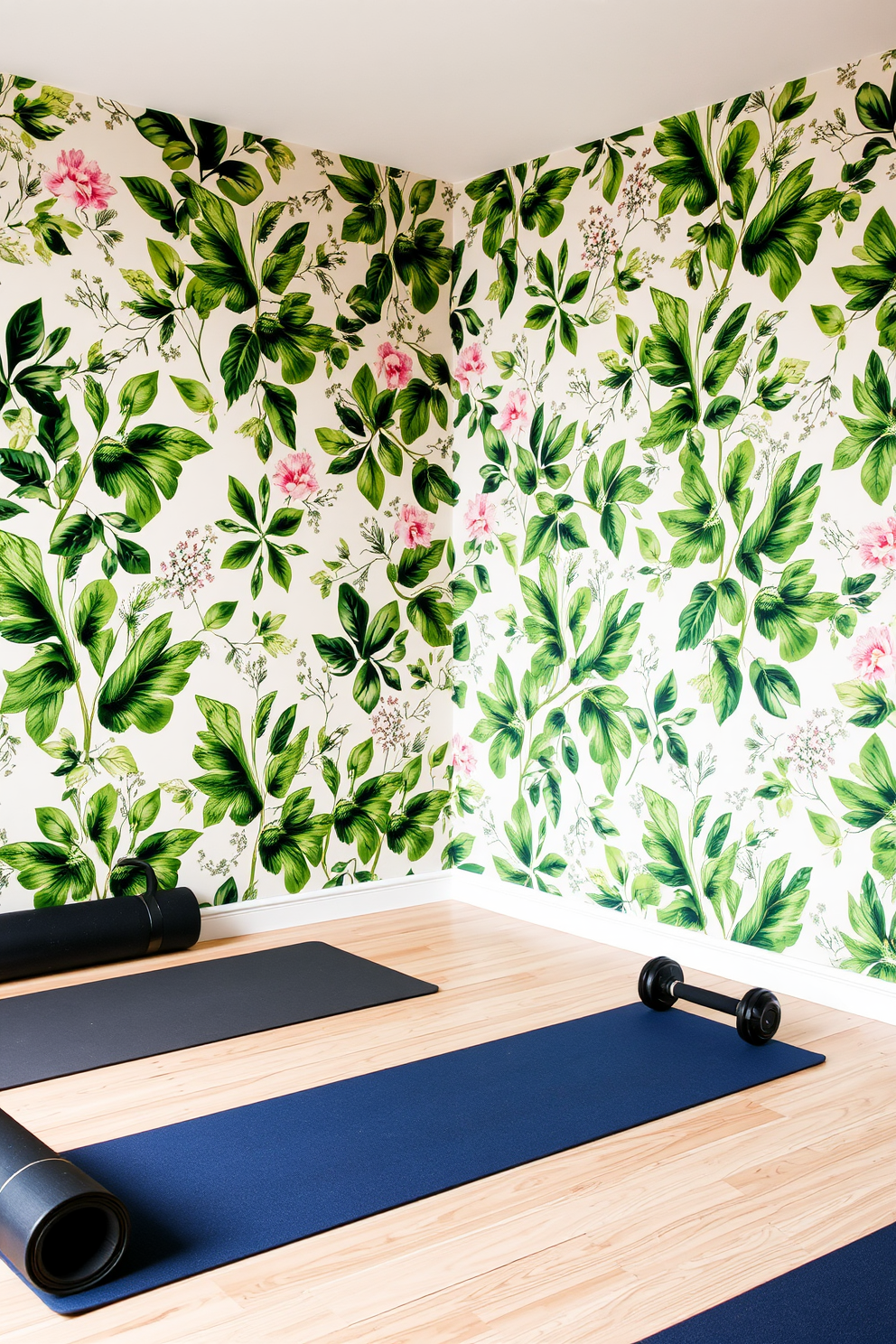 Home Gym Wallpaper Decorating Ideas 27