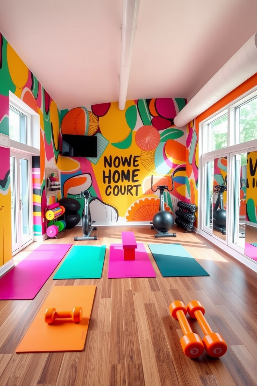 Home Gym Wallpaper Decorating Ideas 5