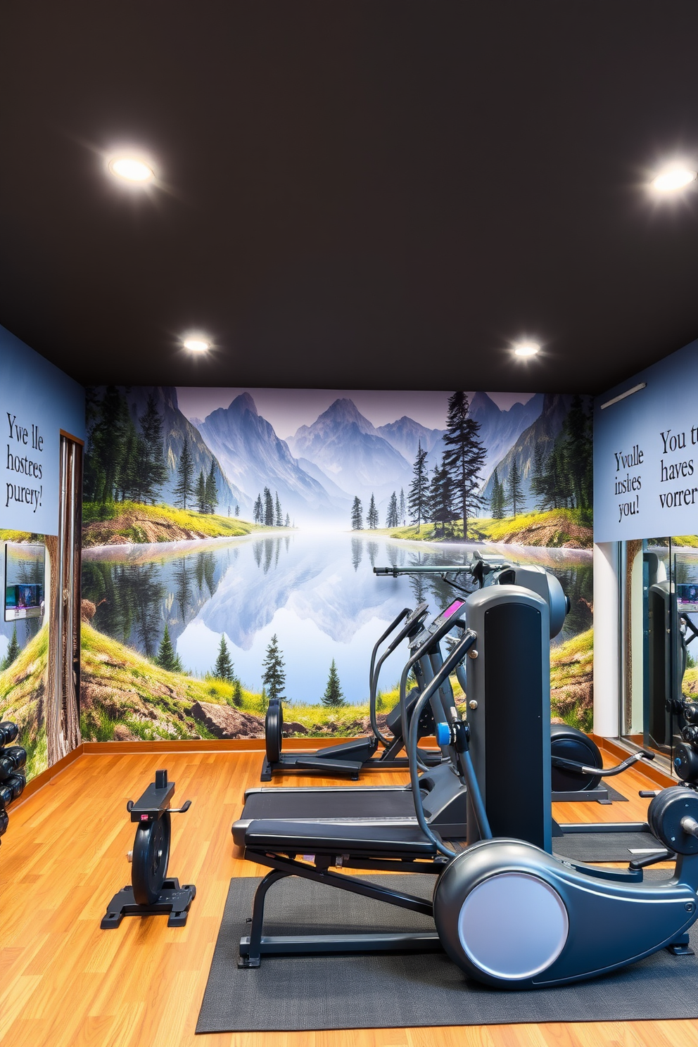 Home Gym Wallpaper Decorating Ideas 9