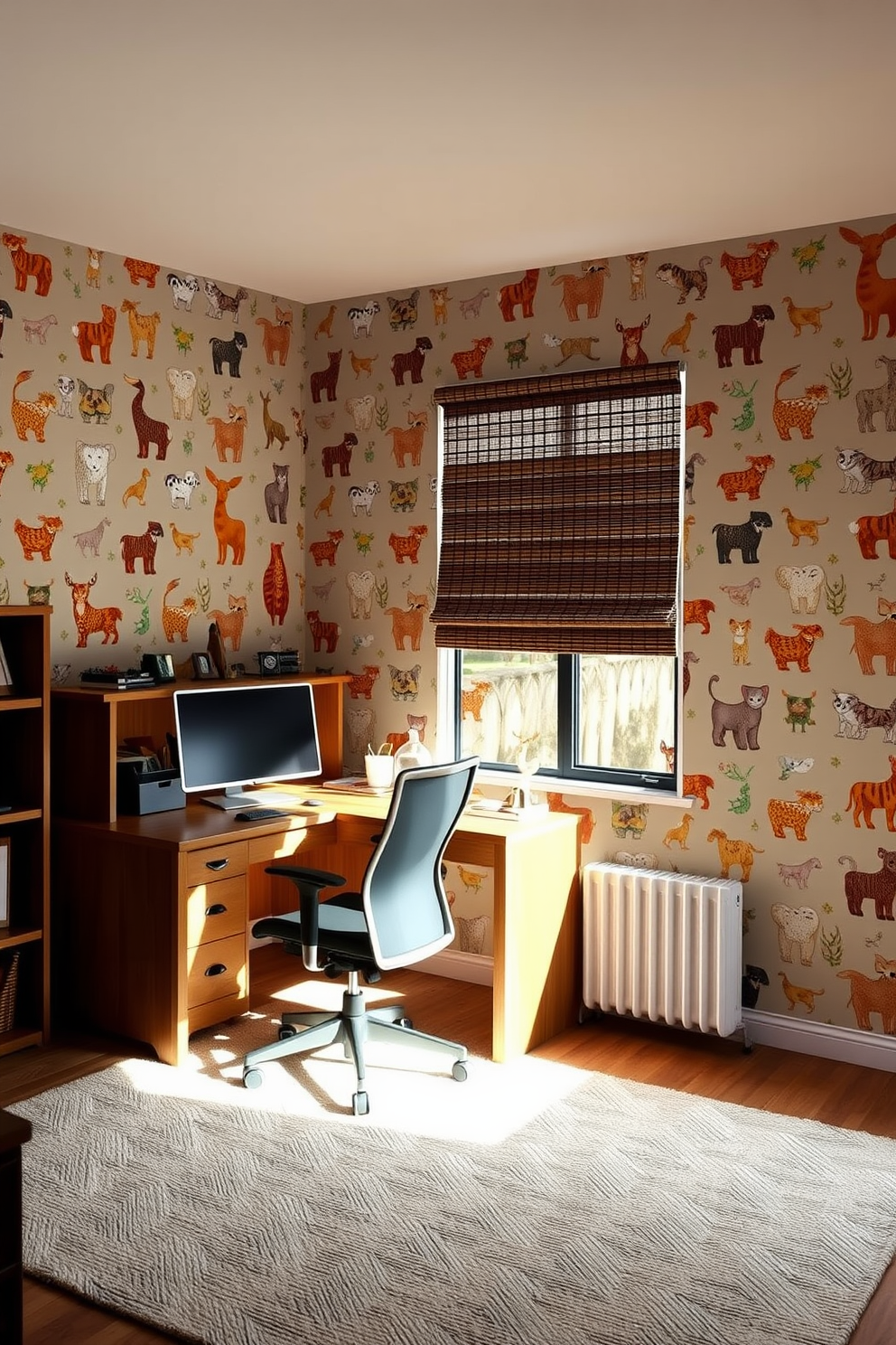 Home Office Wallpaper Decorating Ideas 12