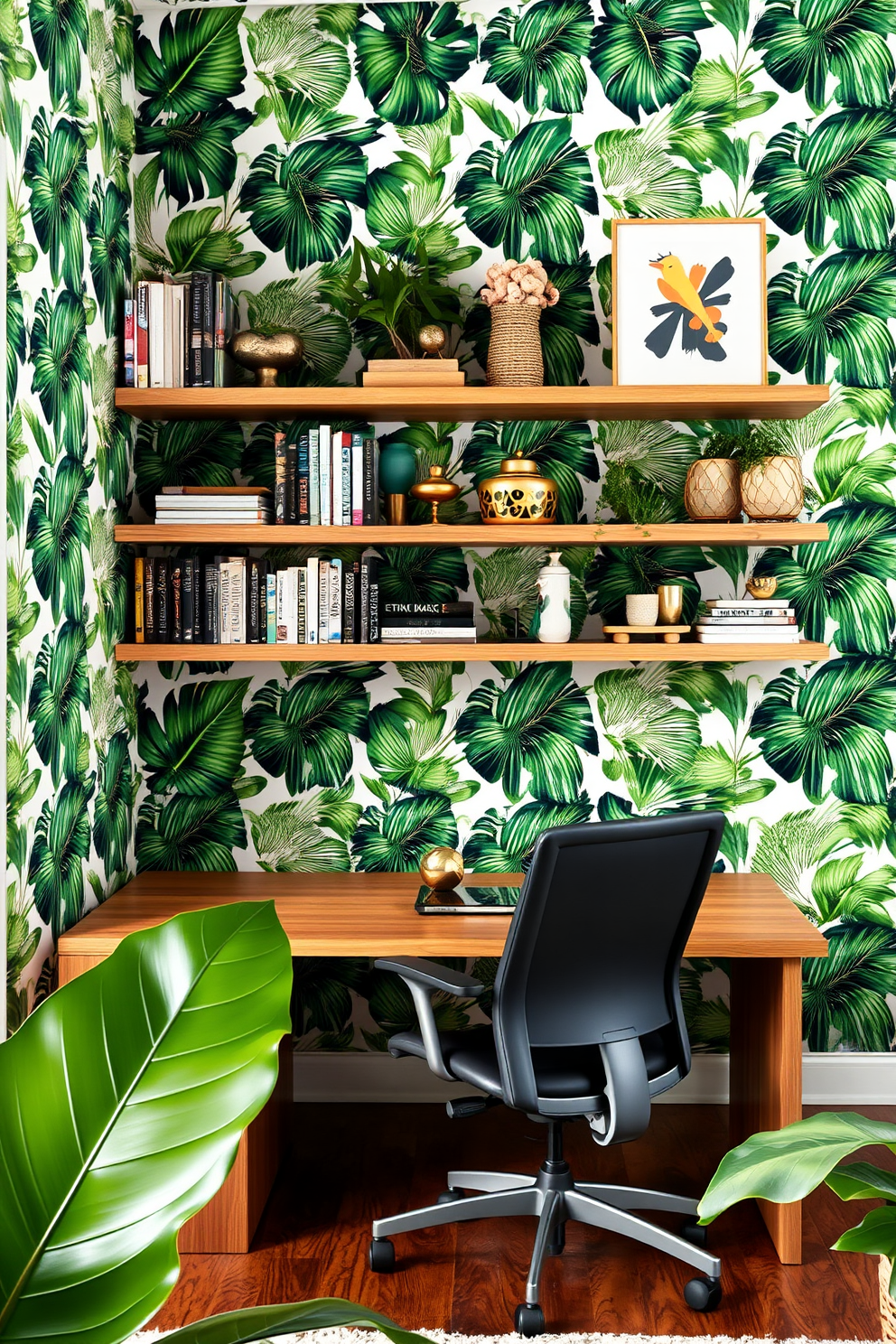 Home Office Wallpaper Decorating Ideas 19