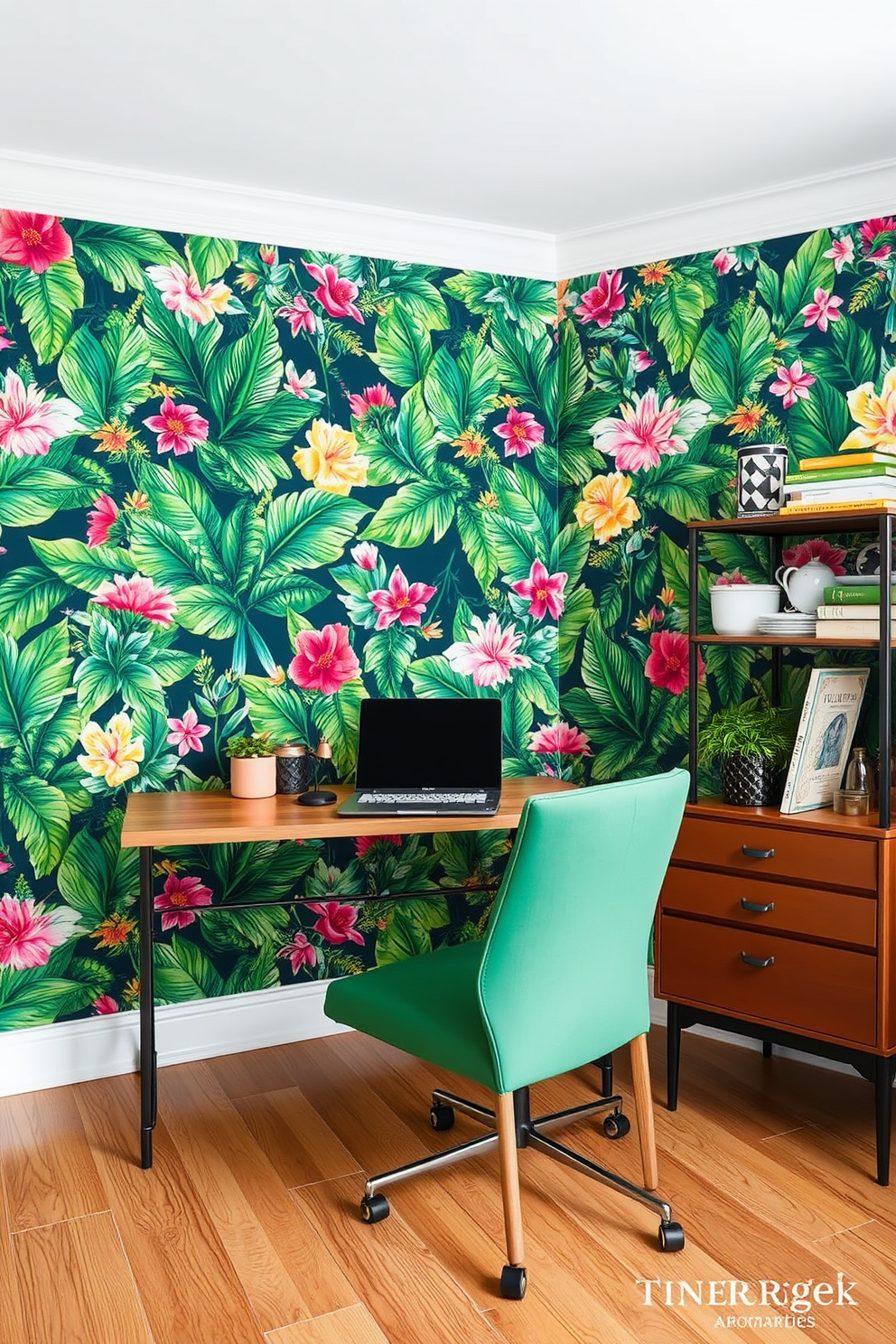 Home Office Wallpaper Decorating Ideas 6