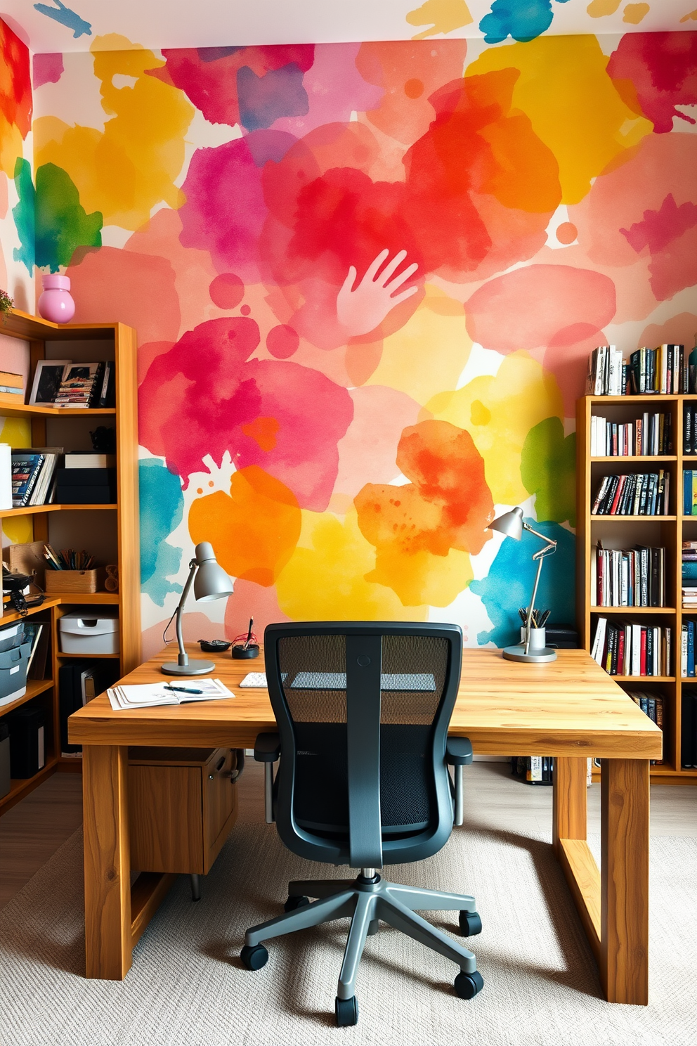 Home Office Wallpaper Decorating Ideas 9