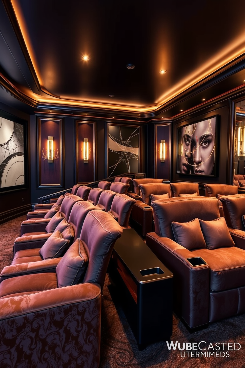 Home Theater Wall Painting Ideas 10