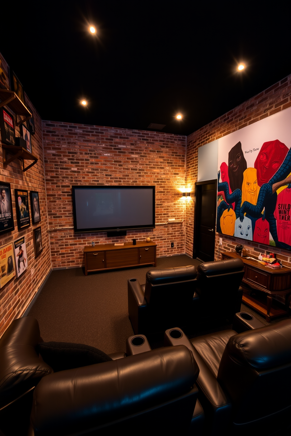 Home Theater Wall Painting Ideas 16