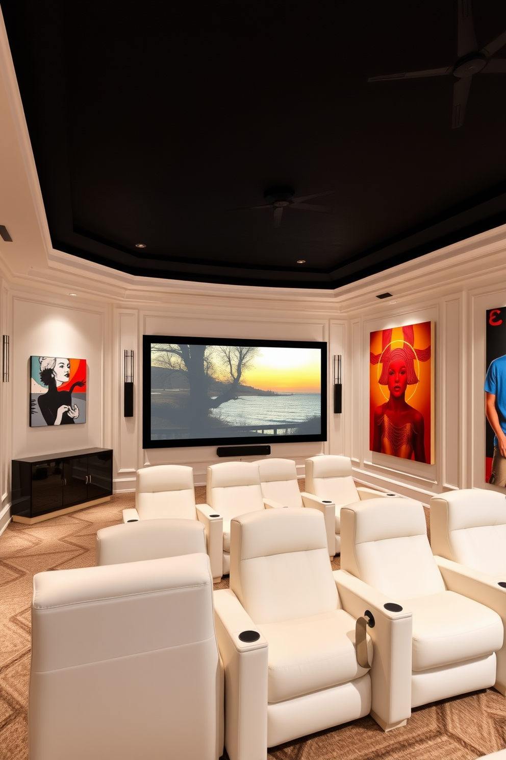 Home Theater Wall Painting Ideas 18