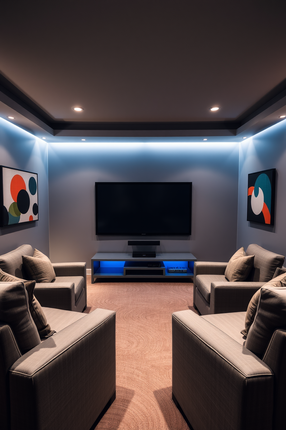 Home Theater Wall Painting Ideas 2