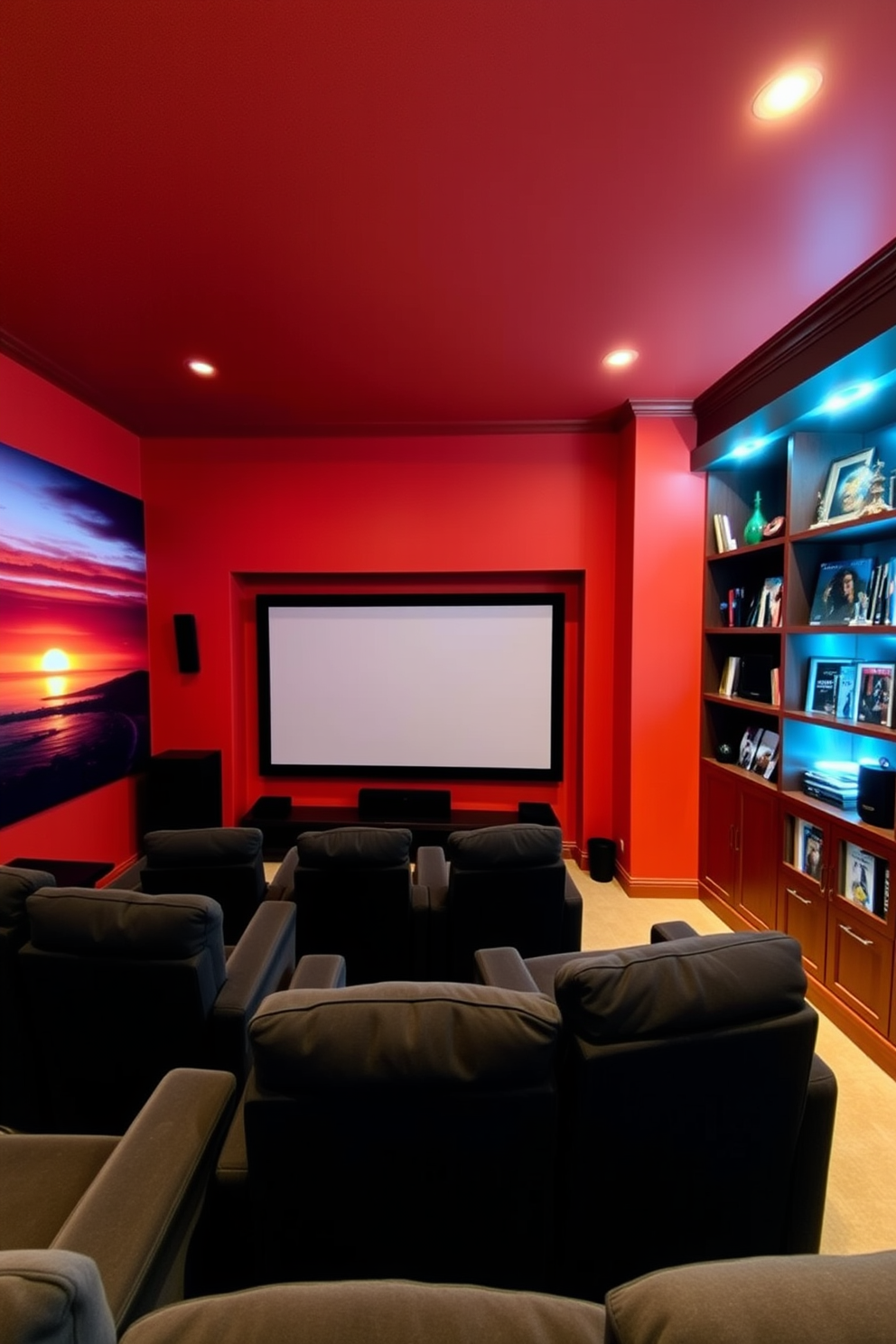 Home Theater Wall Painting Ideas 29