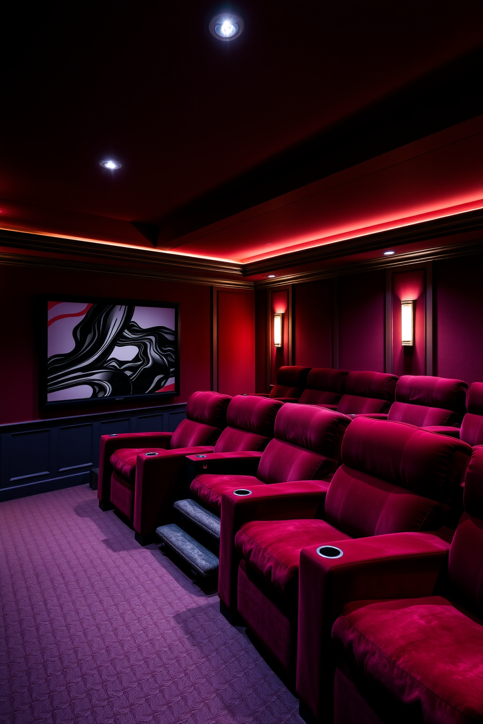 Home Theater Wall Painting Ideas 3