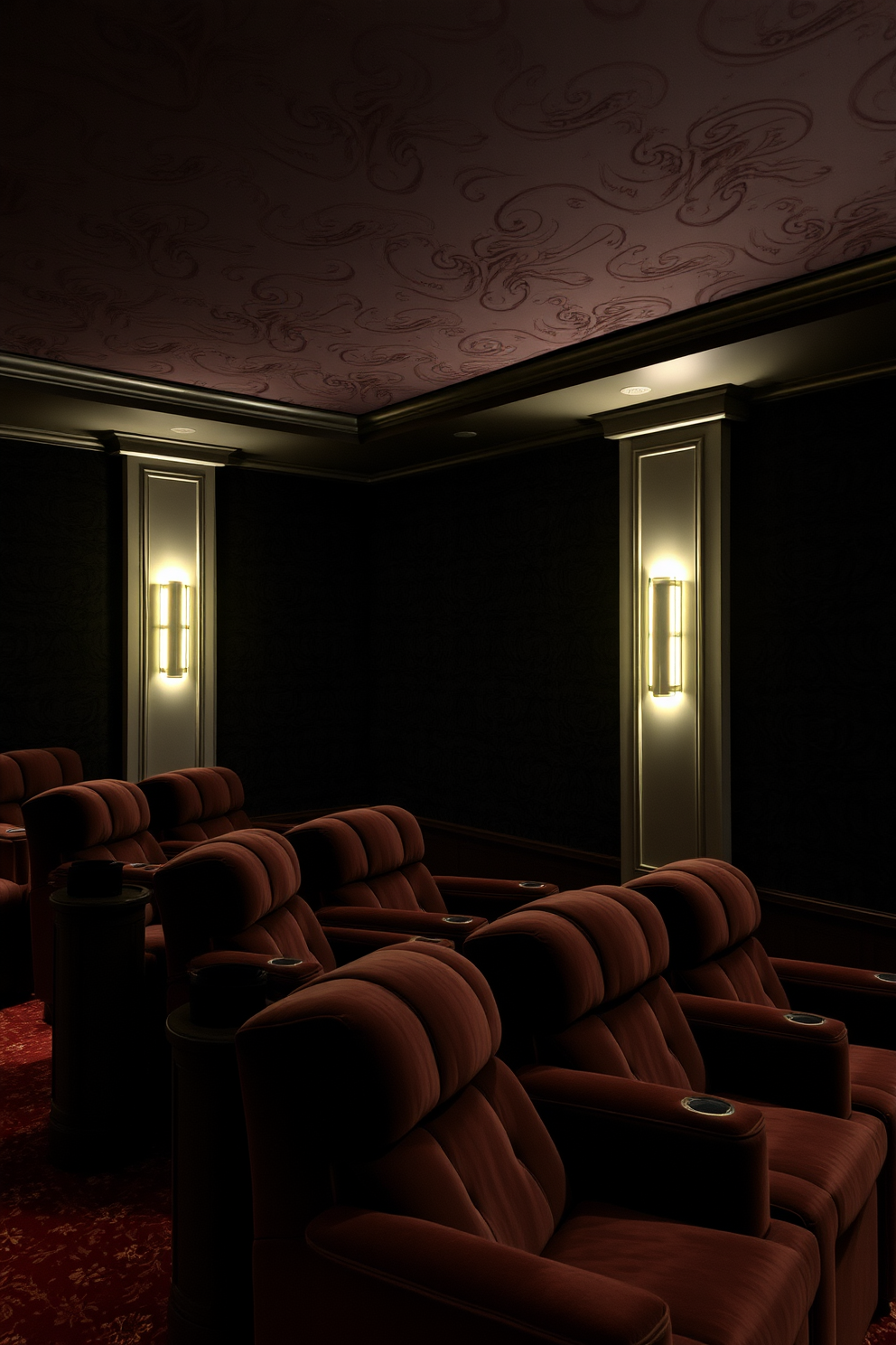 Home Theater Wallpaper Decorating Ideas 1