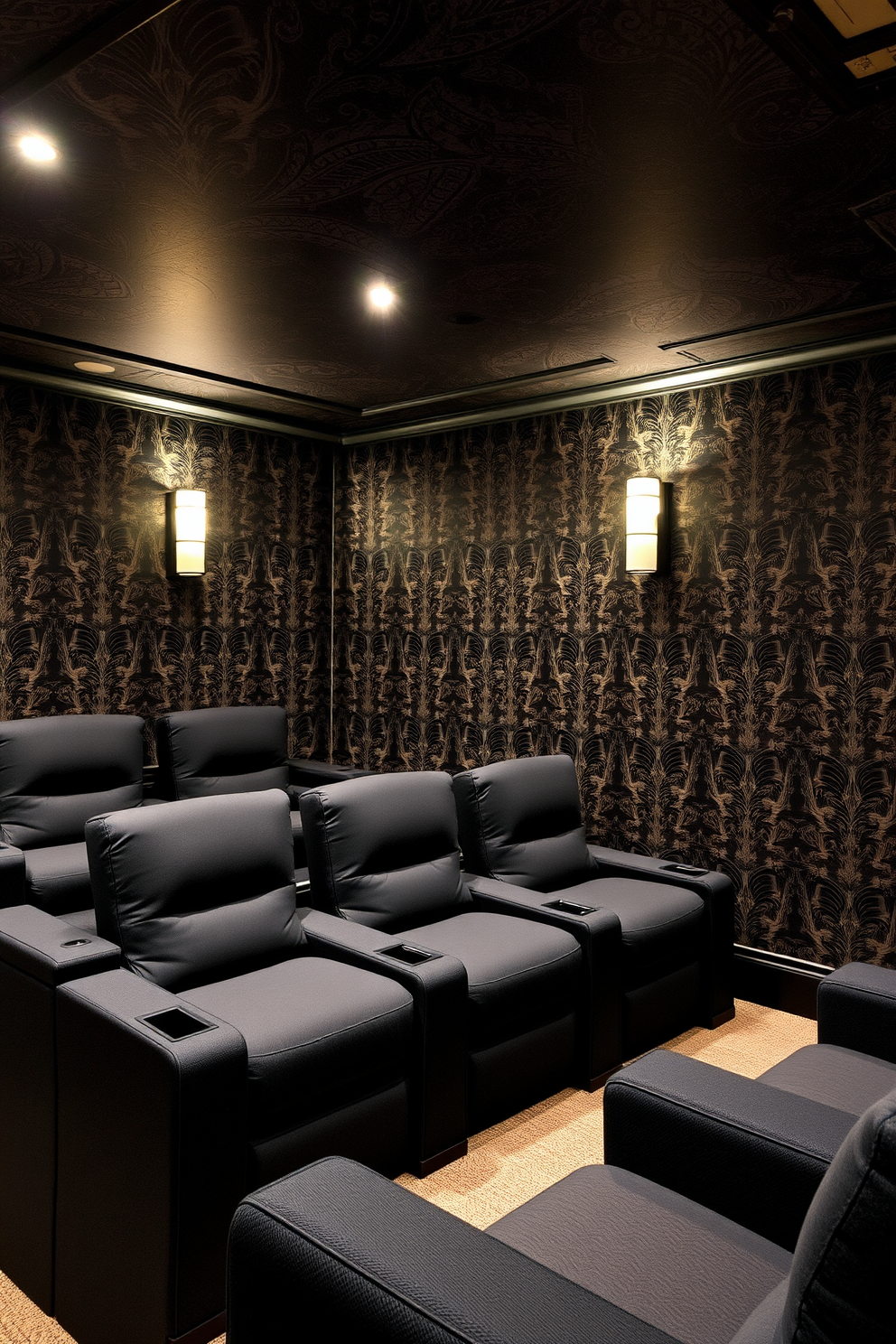 Home Theater Wallpaper Decorating Ideas 10