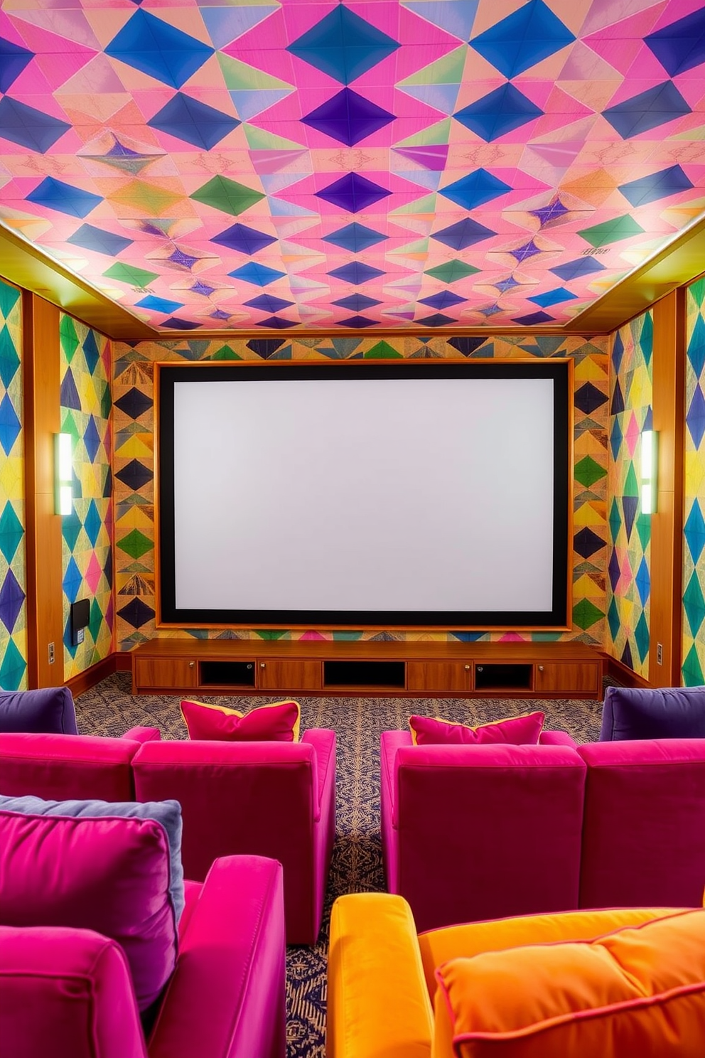 Home Theater Wallpaper Decorating Ideas 11