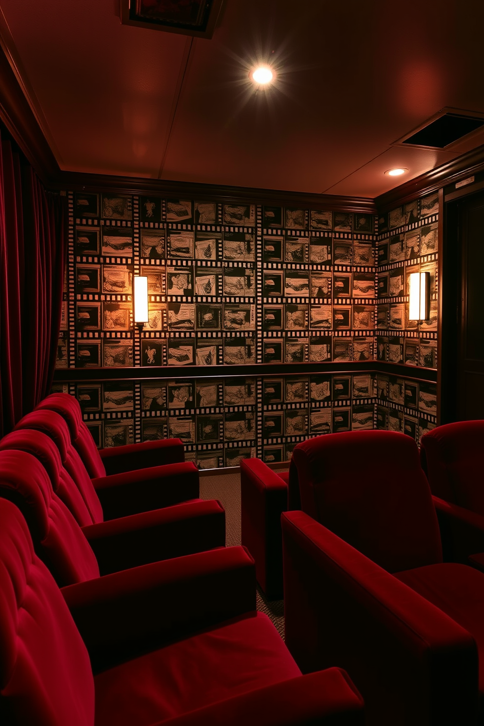 Home Theater Wallpaper Decorating Ideas 12