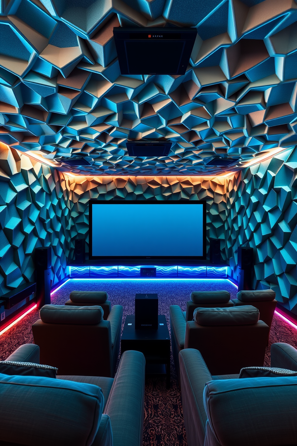 Home Theater Wallpaper Decorating Ideas 16