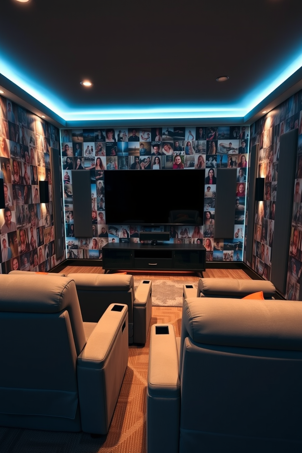 Home Theater Wallpaper Decorating Ideas 19