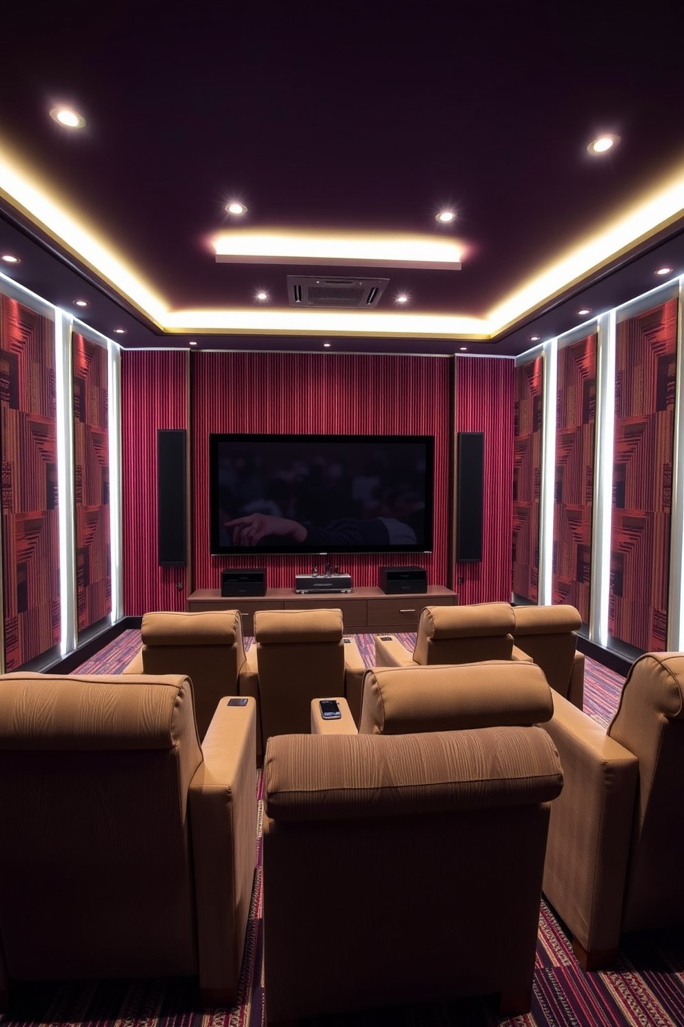 Home Theater Wallpaper Decorating Ideas 3