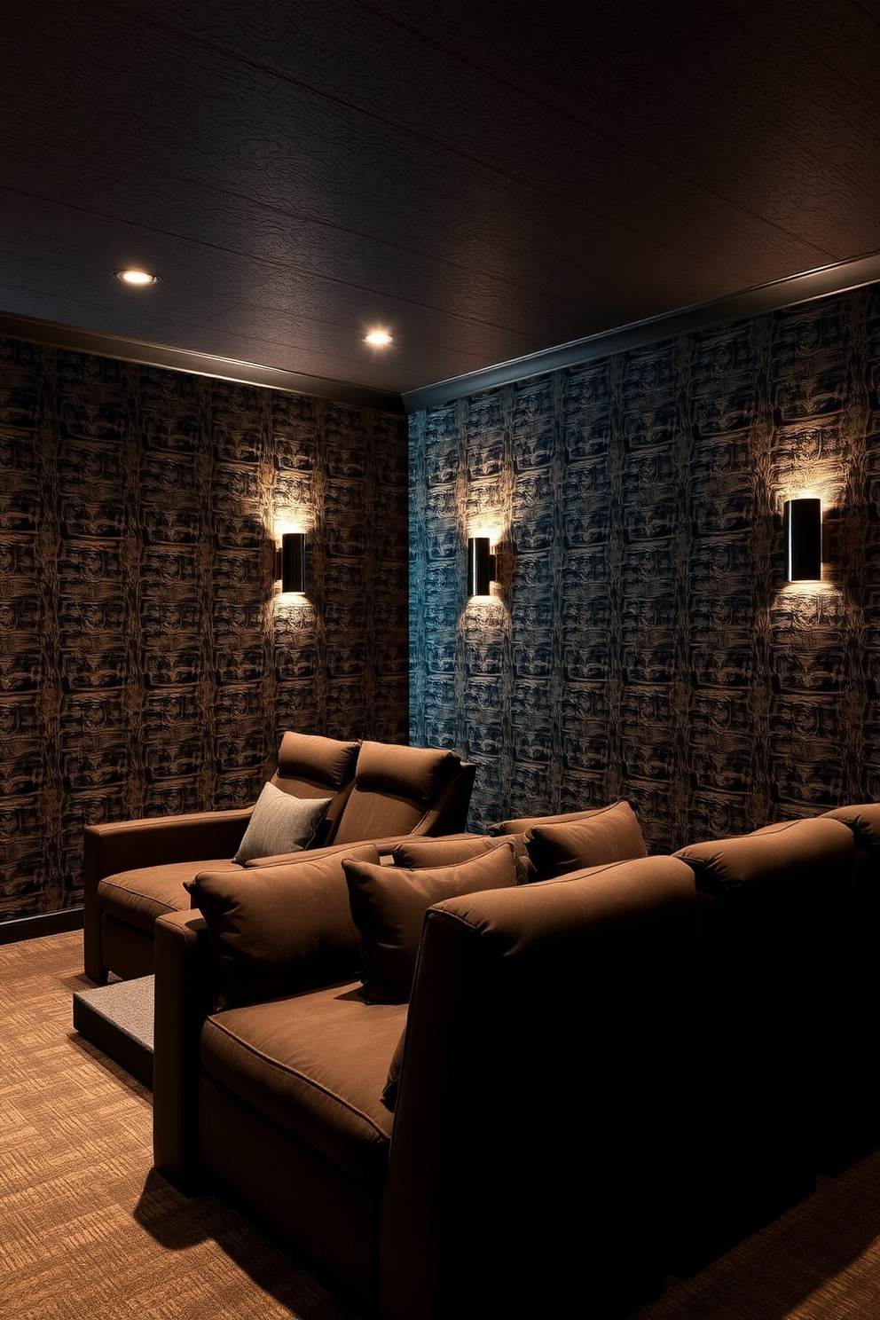 Home Theater Wallpaper Decorating Ideas 8