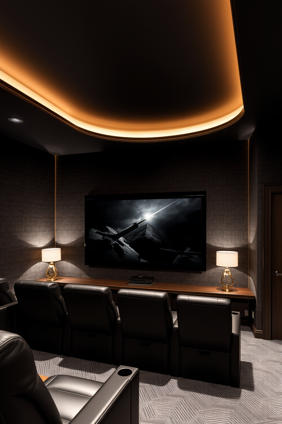 Home Theater Wallpaper Decorating Ideas 9