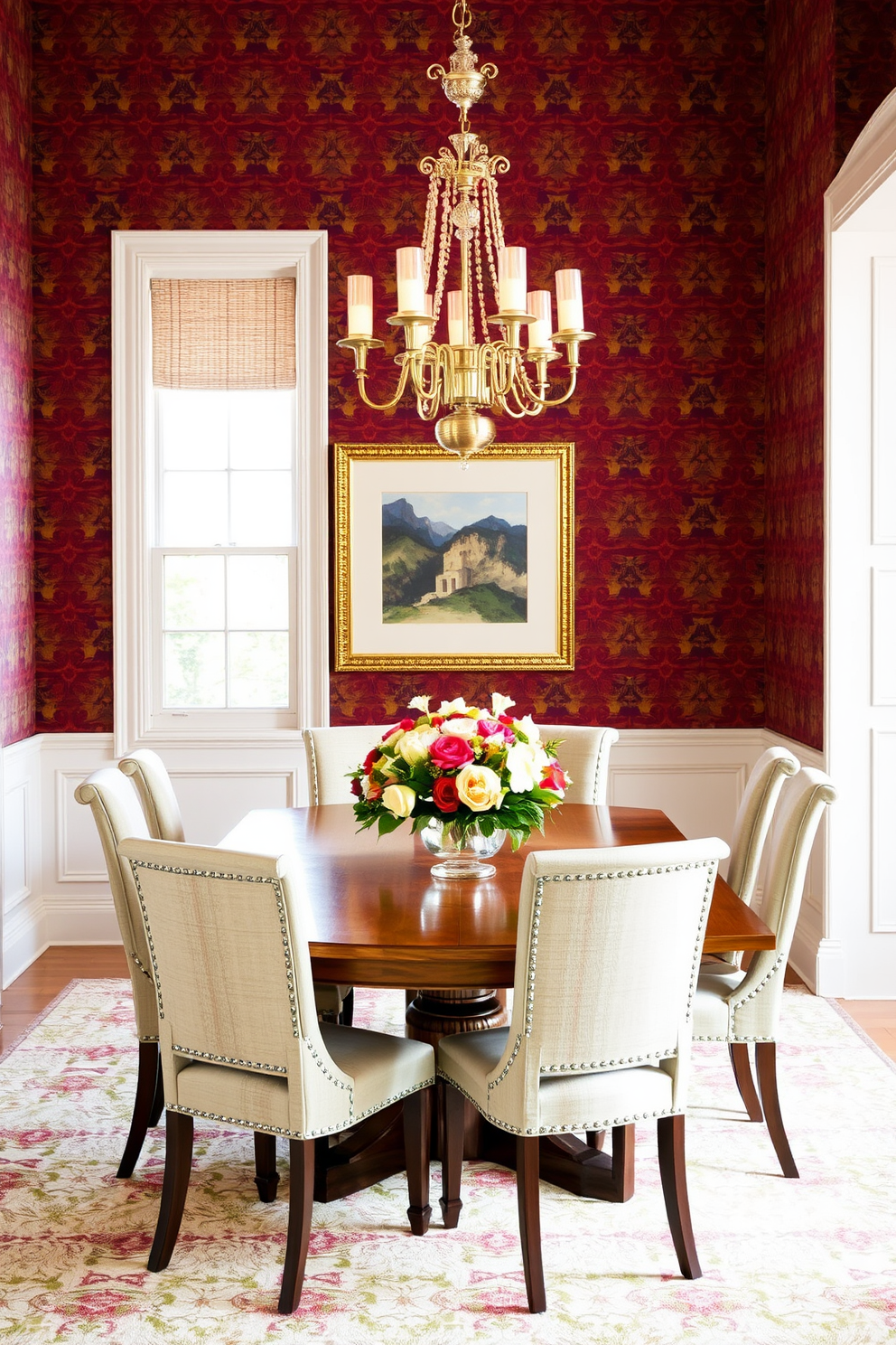 Ikat Wallpaper Decorating Ideas 15