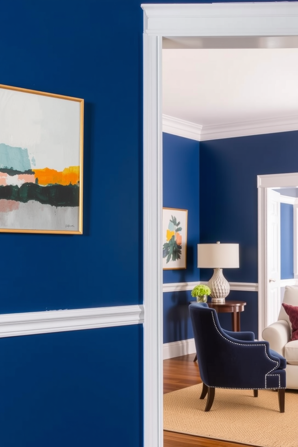 Indigo Wall Painting Ideas 3