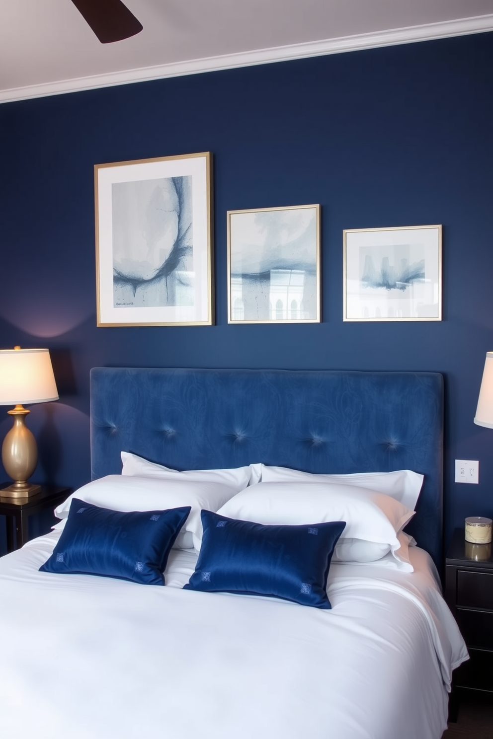 Indigo Wall Painting Ideas 5