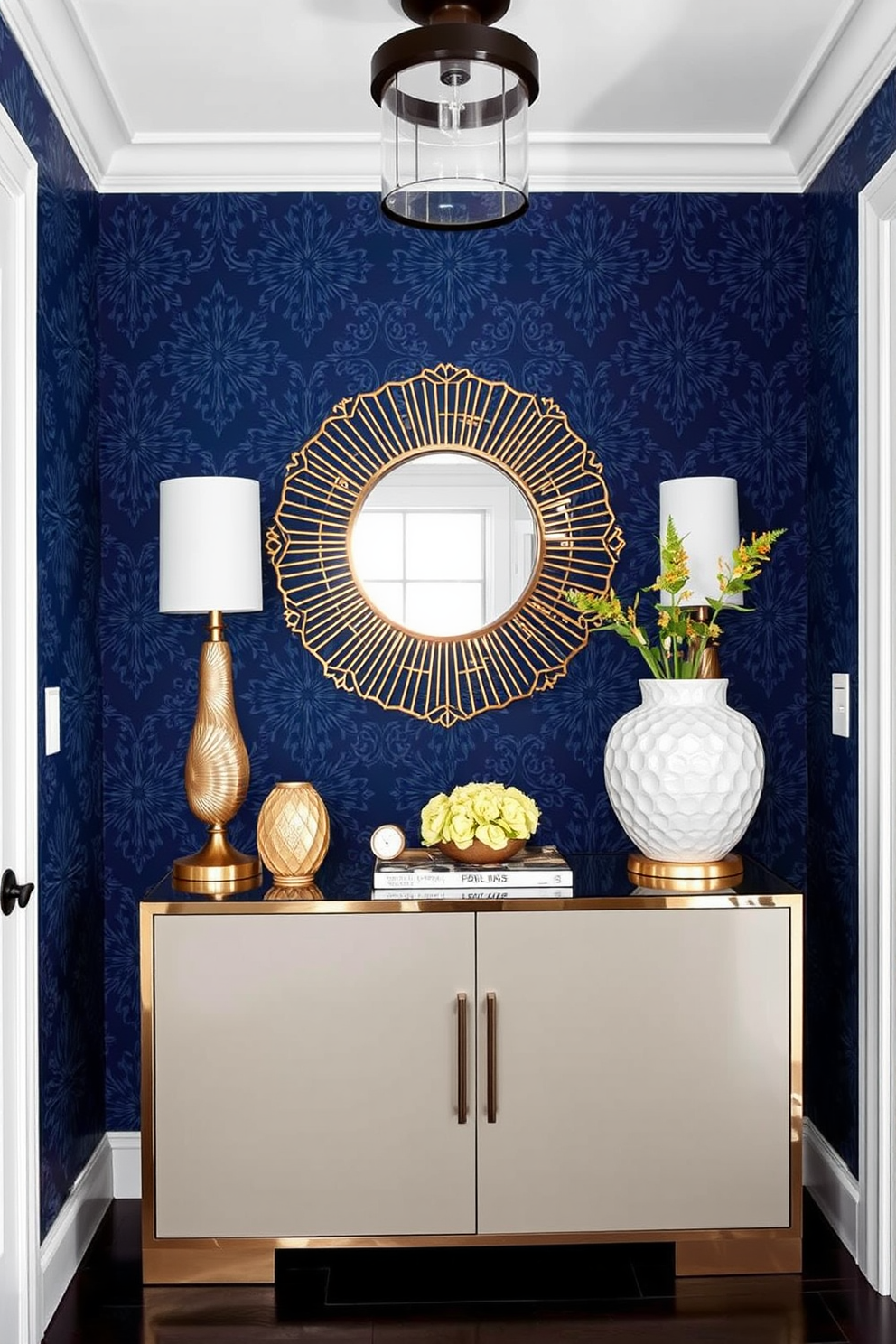 Indigo Wallpaper Decorating Ideas 24