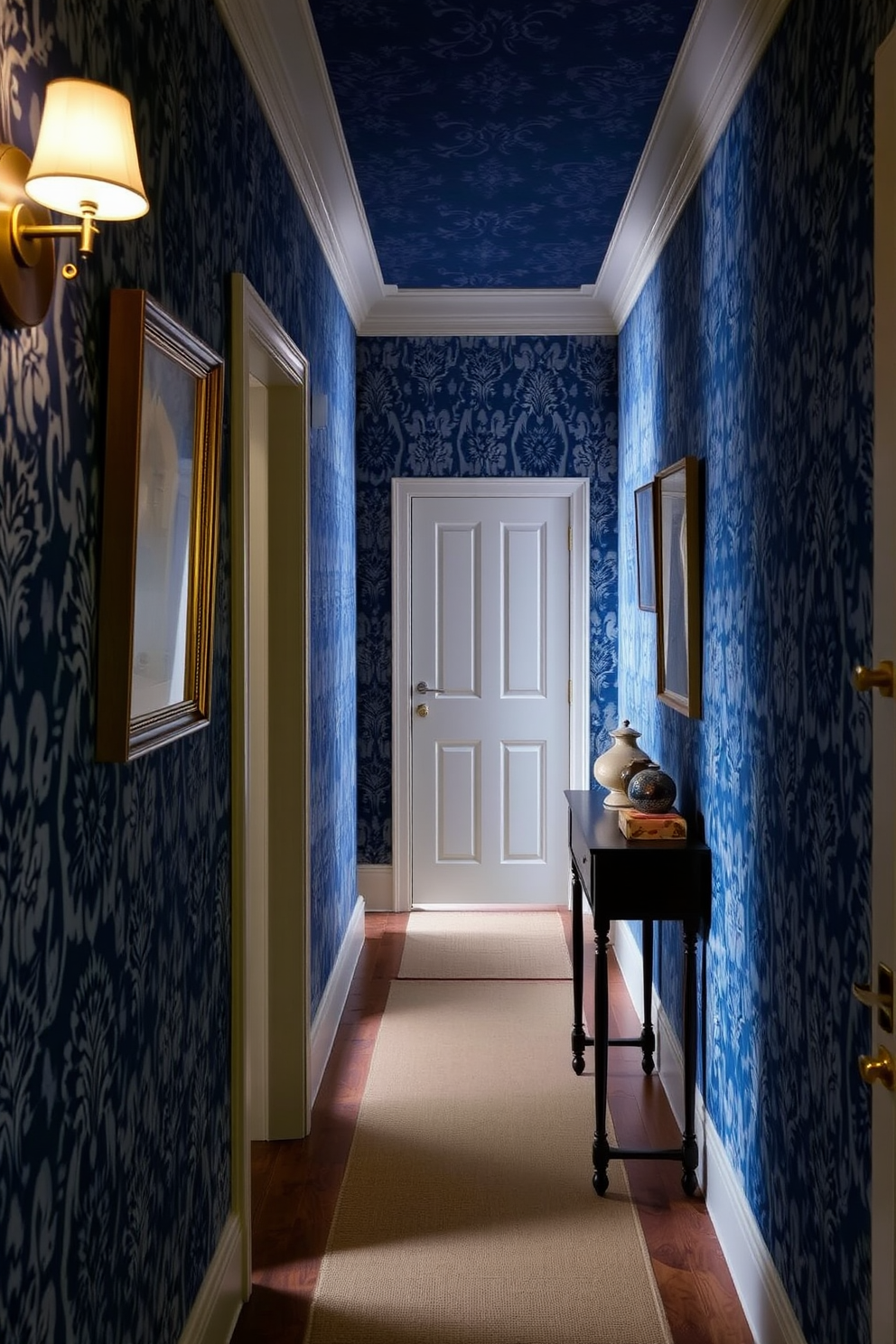 Indigo Wallpaper Decorating Ideas 5