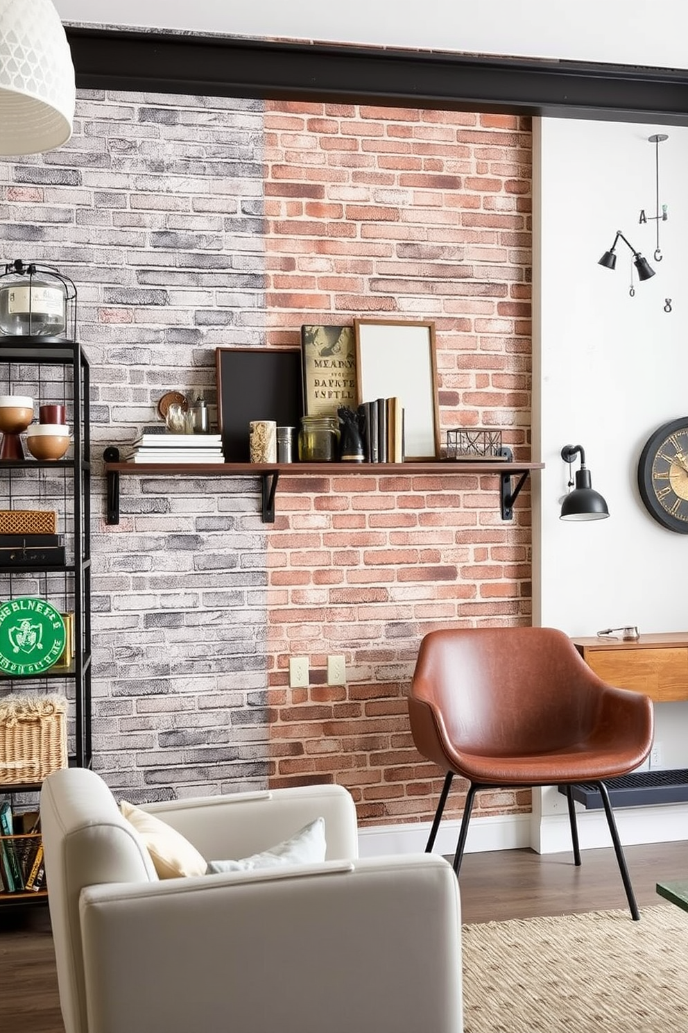 Industrial Wallpaper Decorating Ideas 12