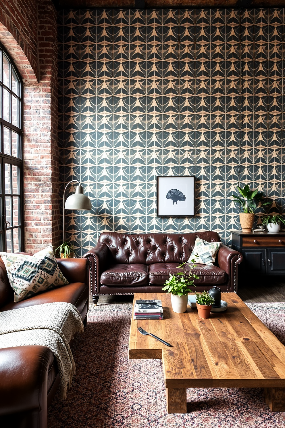 Industrial Wallpaper Decorating Ideas 26