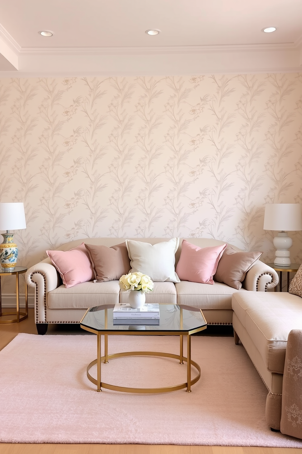 Ivory Wallpaper Decorating Ideas 18