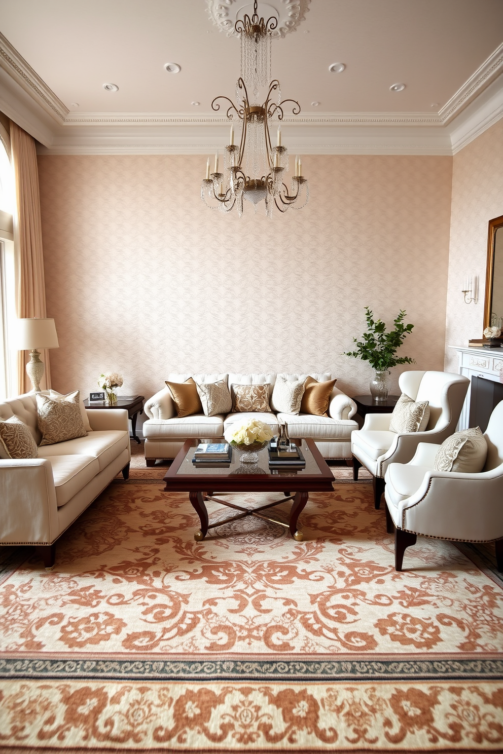 Ivory Wallpaper Decorating Ideas 28