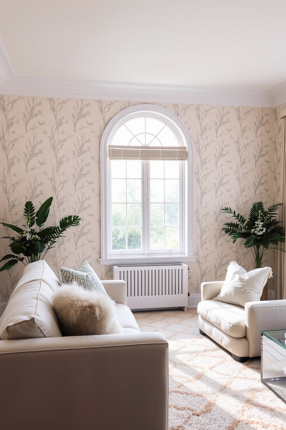 Ivory Wallpaper Decorating Ideas 8