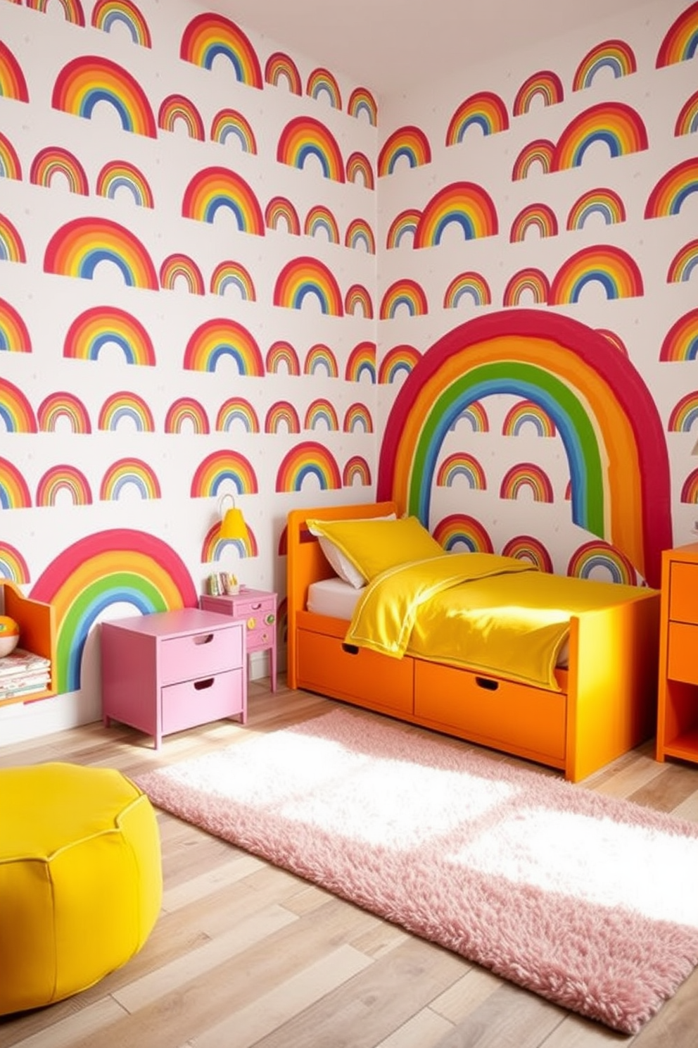 Kids Room Wallpaper Decorating Ideas 16