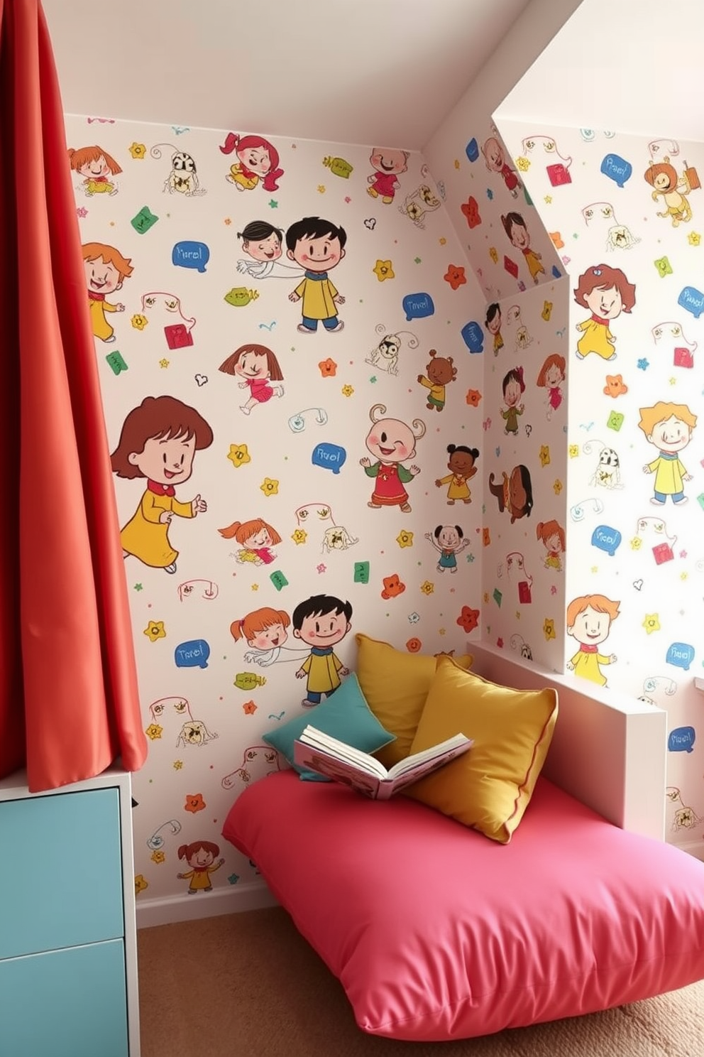 Kids Room Wallpaper Decorating Ideas 19