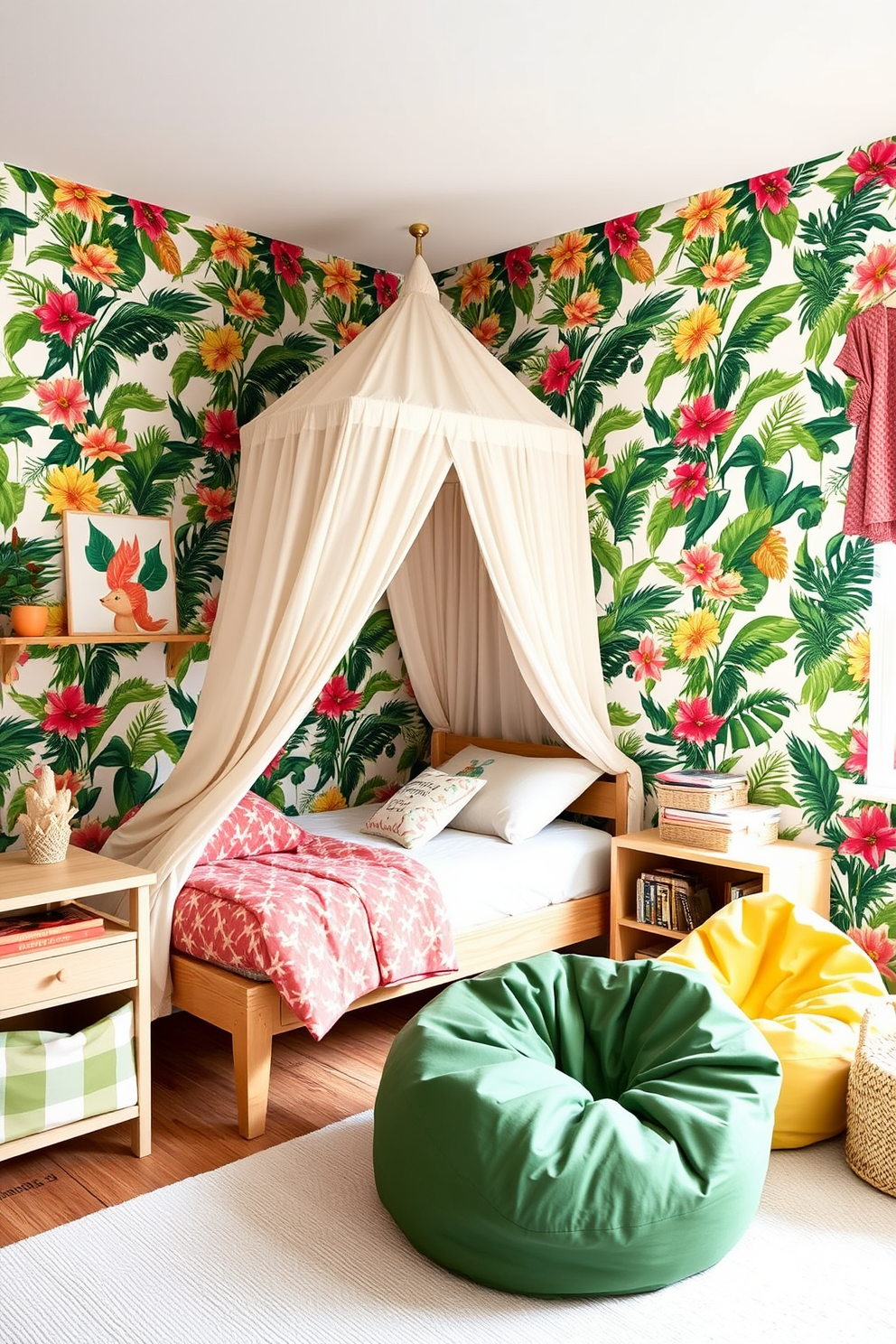 Kids Room Wallpaper Decorating Ideas 23