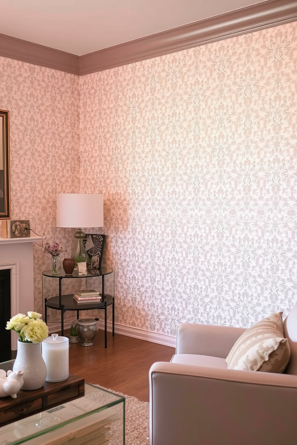 Lace Wallpaper Decorating Ideas 2