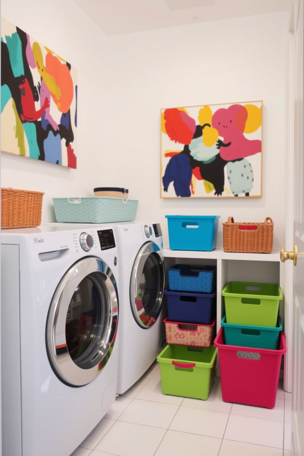 Laundry Room Wall Painting Ideas 30