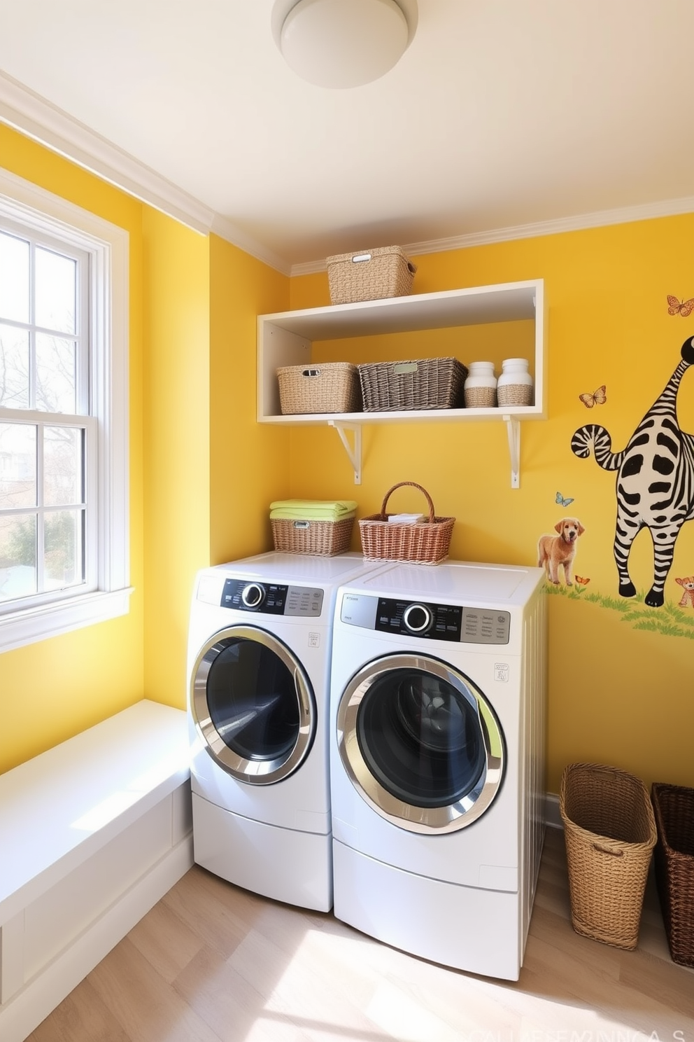 Laundry Room Wall Painting Ideas 6