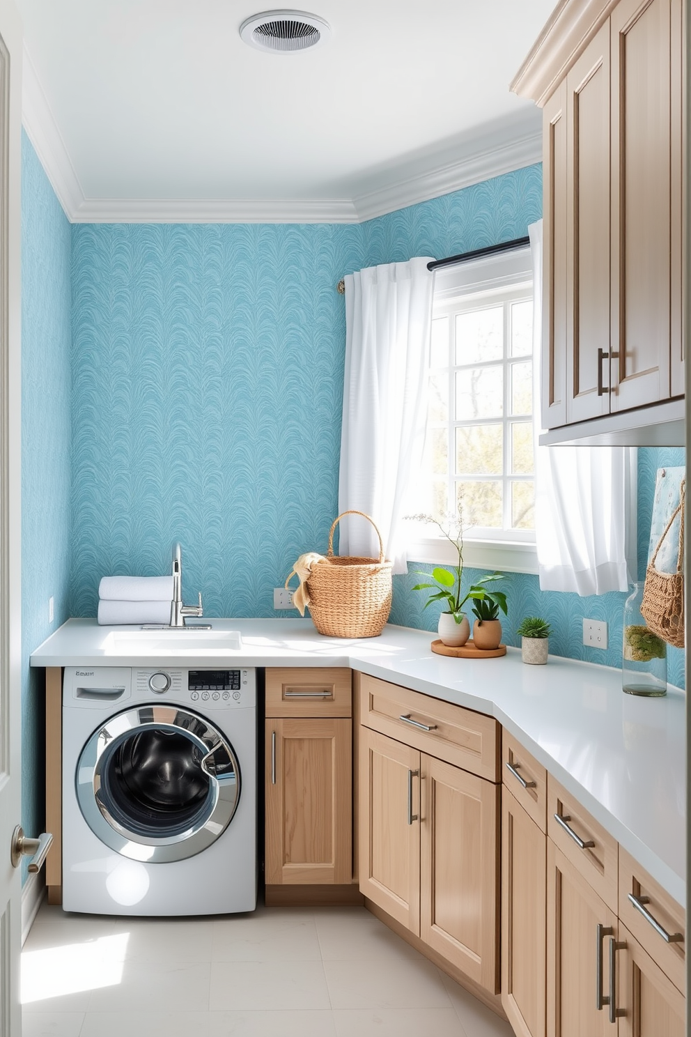 Laundry Room Wallpaper Decorating Ideas 16