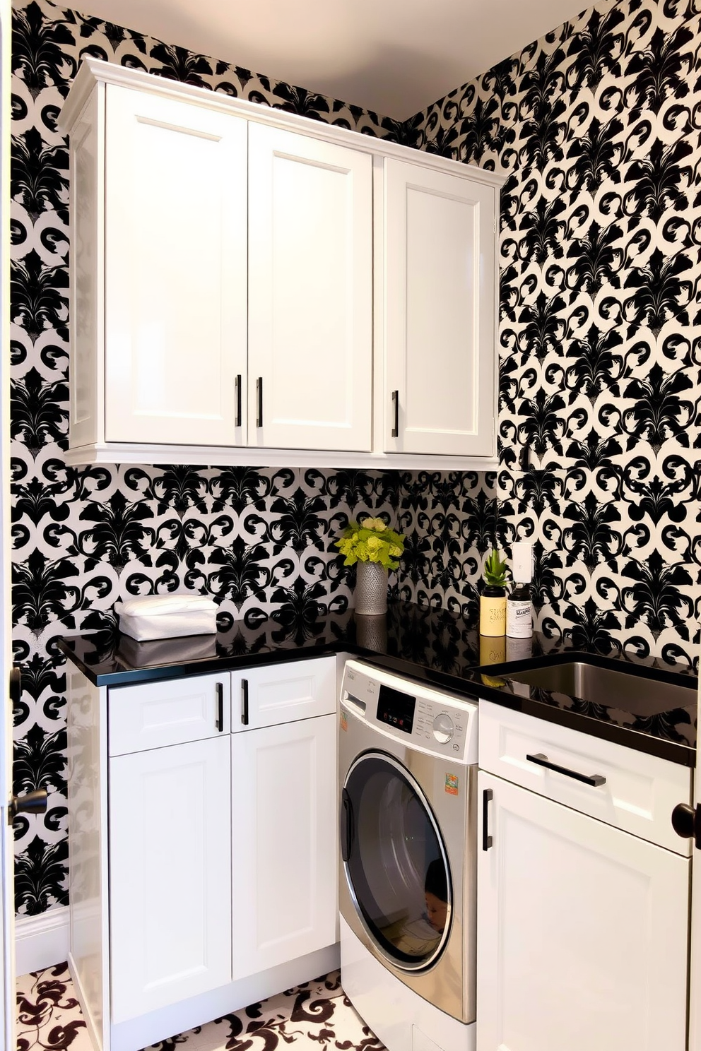 Laundry Room Wallpaper Decorating Ideas 17