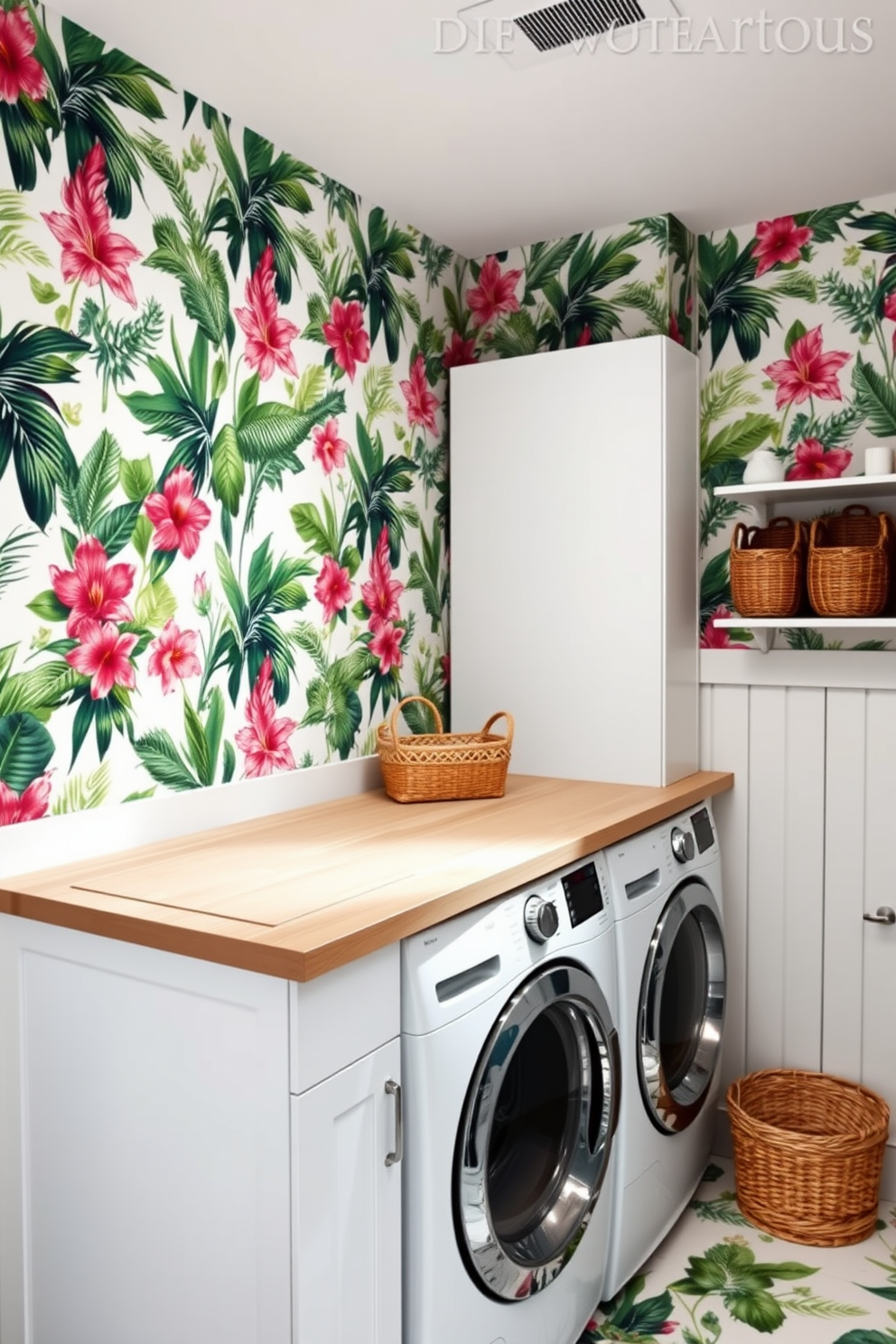 Laundry Room Wallpaper Decorating Ideas 18