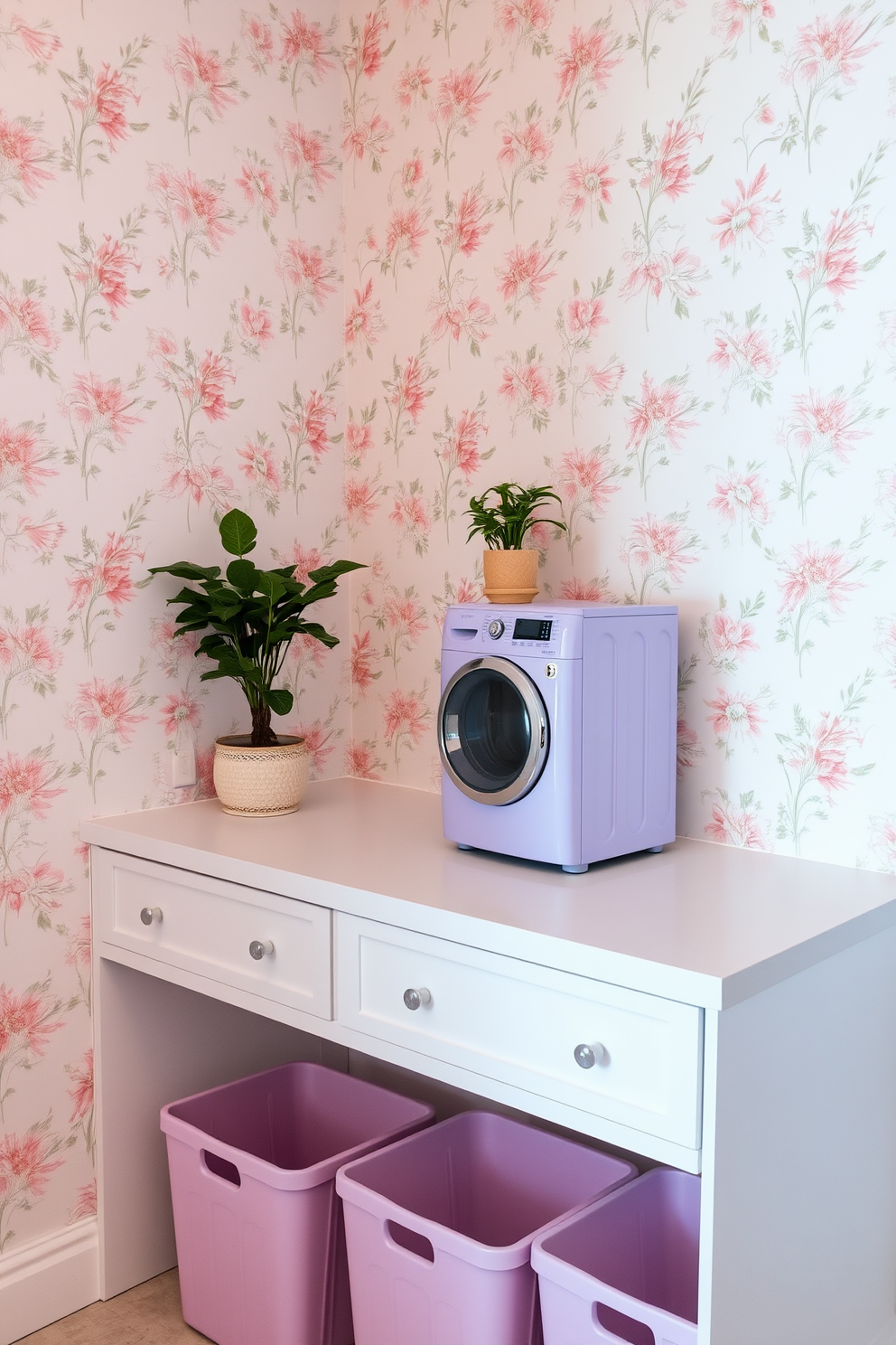 Laundry Room Wallpaper Decorating Ideas 20