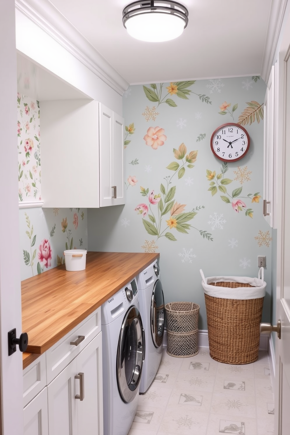 Laundry Room Wallpaper Decorating Ideas 21