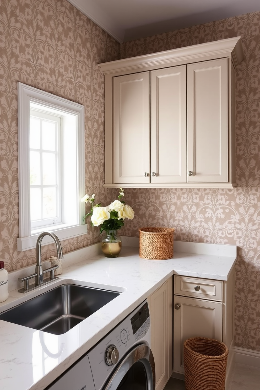 Laundry Room Wallpaper Decorating Ideas 22